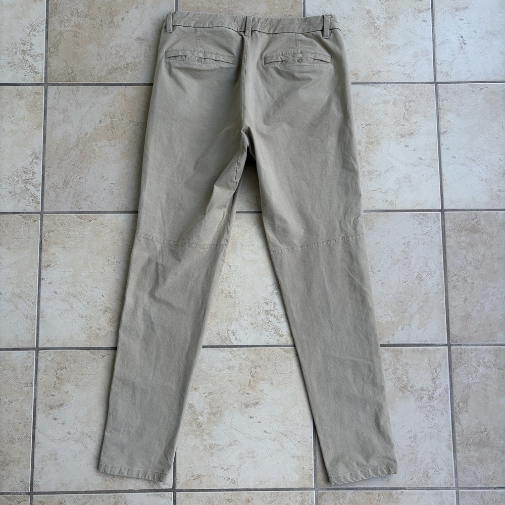 Lululemon Pants Mens 32x31 Khaki Tan Canvas Commission Slim Fit Tapered Chino - Picture 4 of 11
